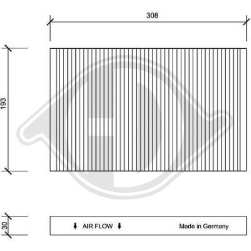 DIEDERICHS Filter, cabin air DIEDERICHS Climate
