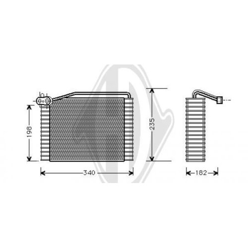 DIEDERICHS Evaporator, air conditioning DIEDERICHS Climate