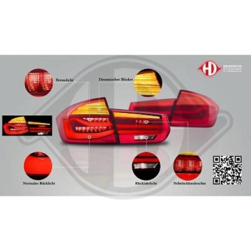 DIEDERICHS Tail Light Assembly Set HD Tuning