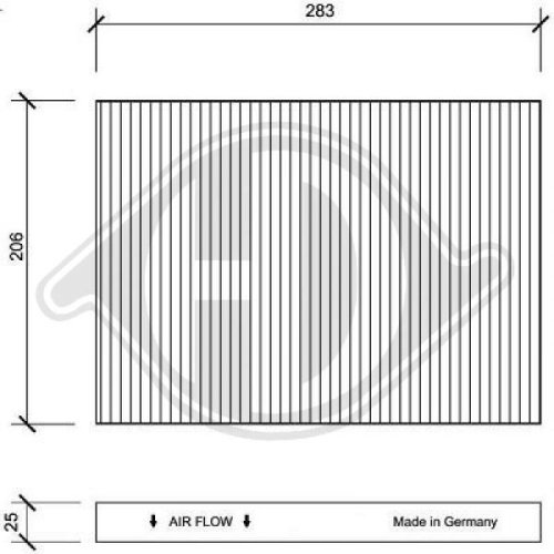 DIEDERICHS Filter, cabin air DIEDERICHS Climate