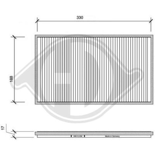 DIEDERICHS Filter, cabin air DIEDERICHS Climate