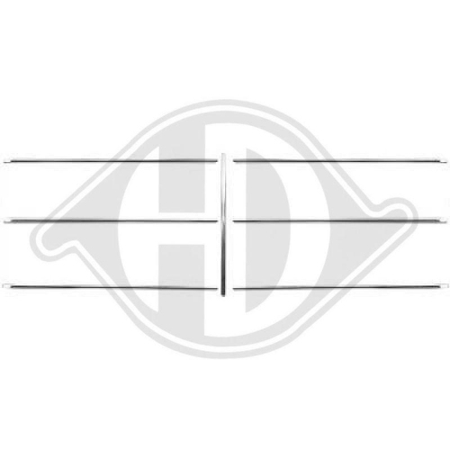 DIEDERICHS Jogo de frisos, grelha do radiador