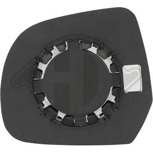 DIEDERICHS Vidro de espelho, espelho retrovisor exterior