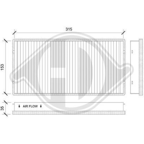 DIEDERICHS Filter, cabin air DIEDERICHS Climate