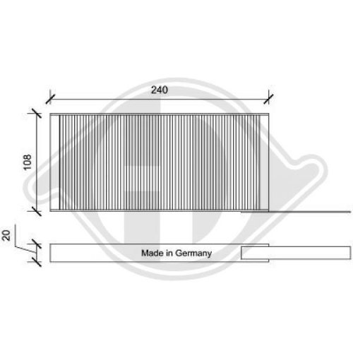 DIEDERICHS Filter, cabin air DIEDERICHS Climate
