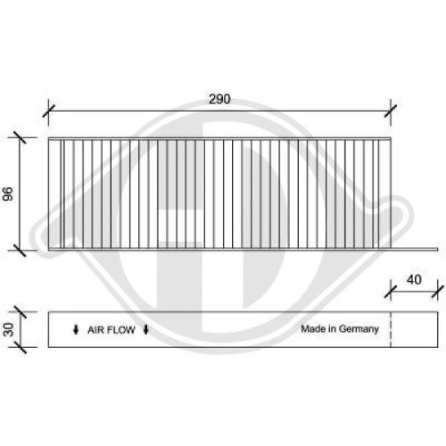 DIEDERICHS Filter, cabin air DIEDERICHS Climate