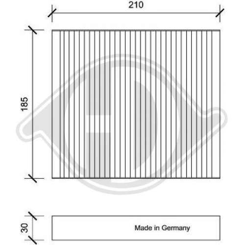 DIEDERICHS Filter, Innenraumluft DIEDERICHS Climate