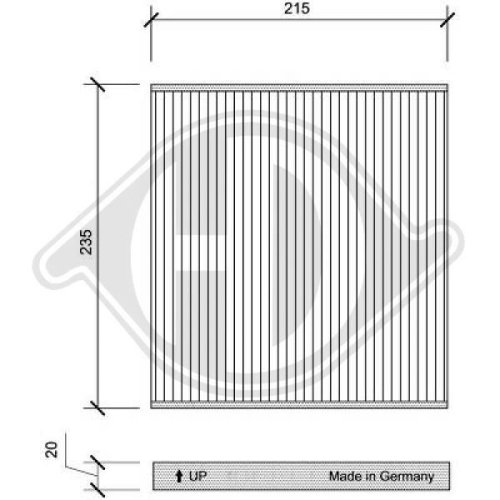 DIEDERICHS Filter, Innenraumluft DIEDERICHS Climate