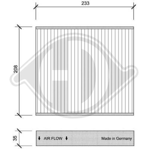 DIEDERICHS Filter, Innenraumluft DIEDERICHS Climate