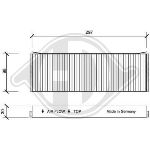 DIEDERICHS Filter, cabin air DIEDERICHS Climate