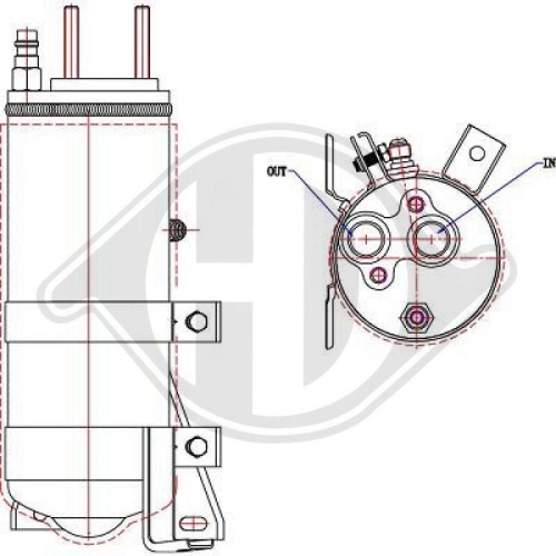 DIEDERICHS Filtro deshidratante, aire acondicionado DIEDERICHS Climate