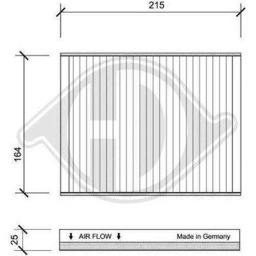 DIEDERICHS Filtre, air de l'habitacle DIEDERICHS Climate