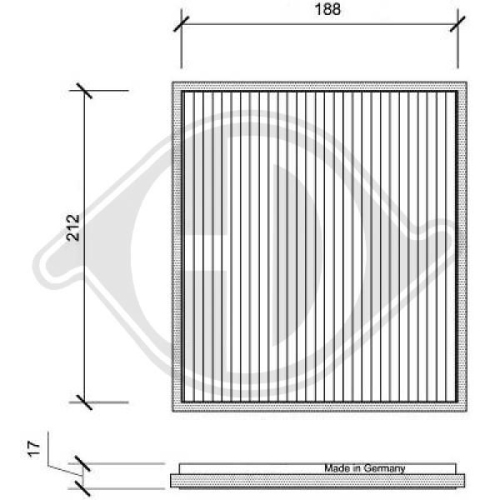 DIEDERICHS Filter, Innenraumluft DIEDERICHS Climate