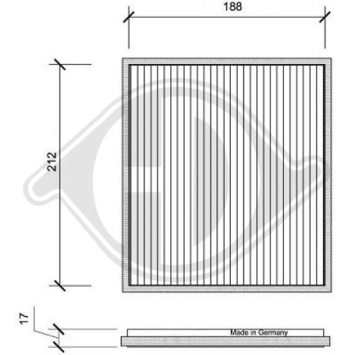 DIEDERICHS Filter, Innenraumluft DIEDERICHS Climate