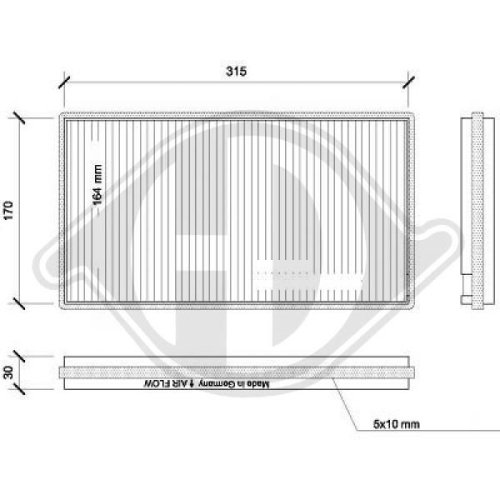 DIEDERICHS Filter, cabin air DIEDERICHS Climate