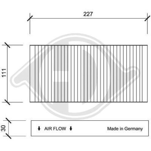 DIEDERICHS Filter, cabin air DIEDERICHS Climate