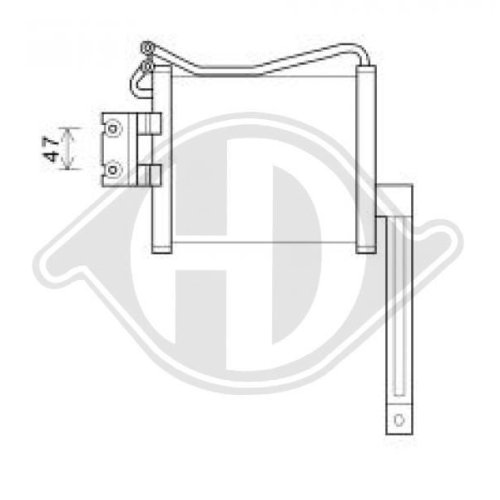 DIEDERICHS Oil Cooler, engine oil DIEDERICHS Climate