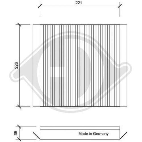 DIEDERICHS Filter, Innenraumluft DIEDERICHS Climate