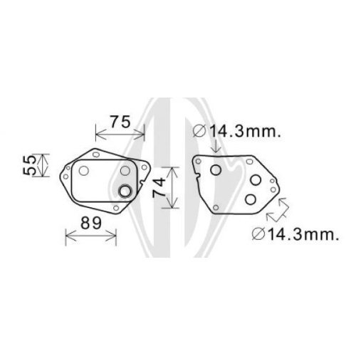 DIEDERICHS Oliekoeler, motorolie DIEDERICHS Climate