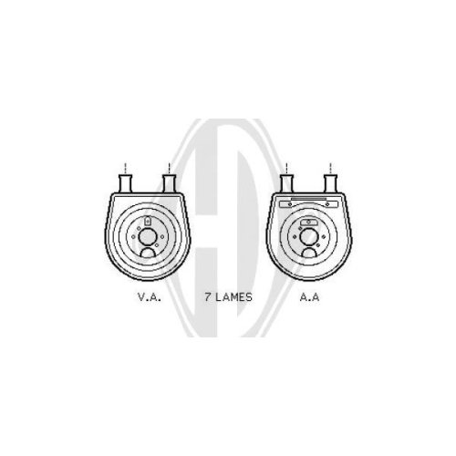 DIEDERICHS Oil Cooler, engine oil DIEDERICHS Climate