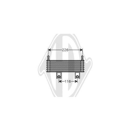 DIEDERICHS Oil Cooler, engine oil DIEDERICHS Climate