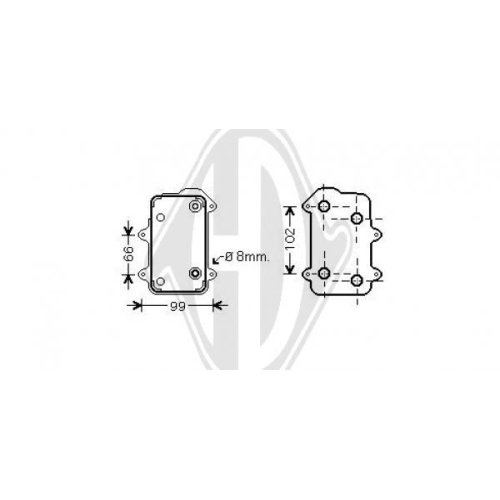 DIEDERICHS Oil Cooler, engine oil DIEDERICHS Climate