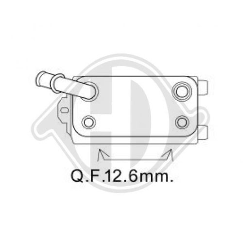 DIEDERICHS Oil Cooler, engine oil DIEDERICHS Climate