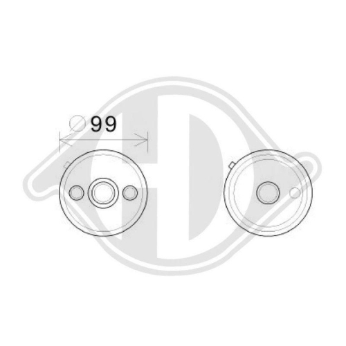 DIEDERICHS Radiatore olio, Cambio automatico DIEDERICHS Climate