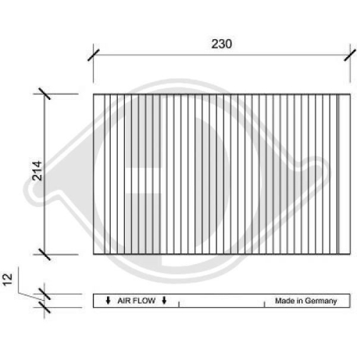 DIEDERICHS Filter, cabin air DIEDERICHS Climate