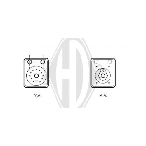 DIEDERICHS Oil Cooler, engine oil DIEDERICHS Climate