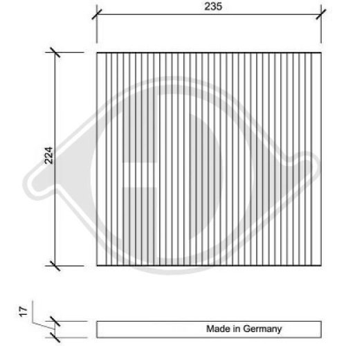 DIEDERICHS Filter, Innenraumluft DIEDERICHS Climate