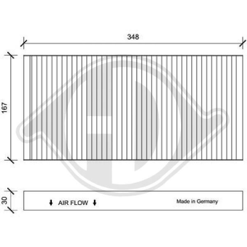 DIEDERICHS Filtre, kabin havası DIEDERICHS Climate