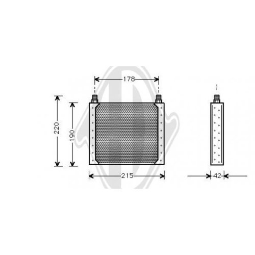 DIEDERICHS Oil Cooler, engine oil DIEDERICHS Climate