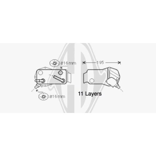 DIEDERICHS Oil Cooler, automatic transmission DIEDERICHS Climate