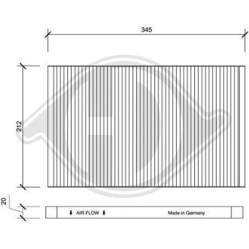 DIEDERICHS Filtre, kabin havası DIEDERICHS Climate