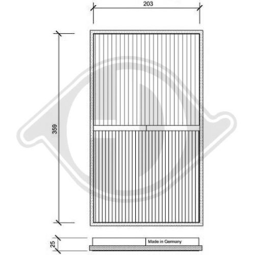 DIEDERICHS Filtre, kabin havası DIEDERICHS Climate