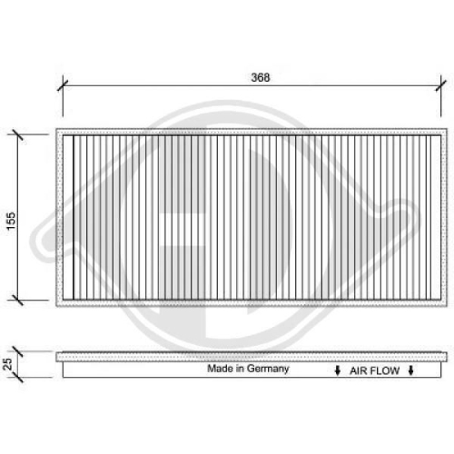DIEDERICHS Filter, cabin air DIEDERICHS Climate