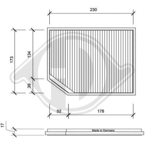 DIEDERICHS Filter, cabin air DIEDERICHS Climate