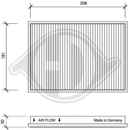DIEDERICHS Filtre, kabin havası DIEDERICHS Climate