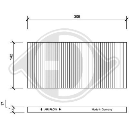 DIEDERICHS Filter, cabin air DIEDERICHS Climate