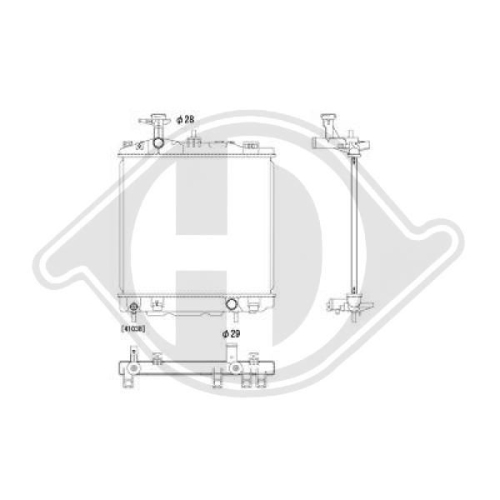 DIEDERICHS Radiator, engine cooling DIEDERICHS Climate