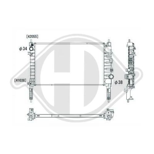 DIEDERICHS Radiator, engine cooling DIEDERICHS Climate