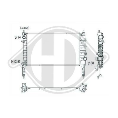 DIEDERICHS Radiator, engine cooling DIEDERICHS Climate