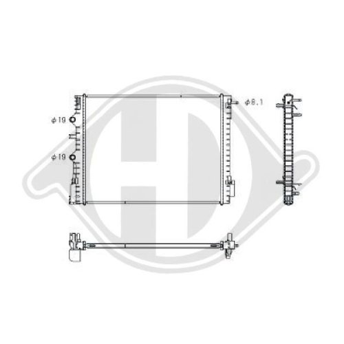 DIEDERICHS Radiator, engine cooling DIEDERICHS Climate