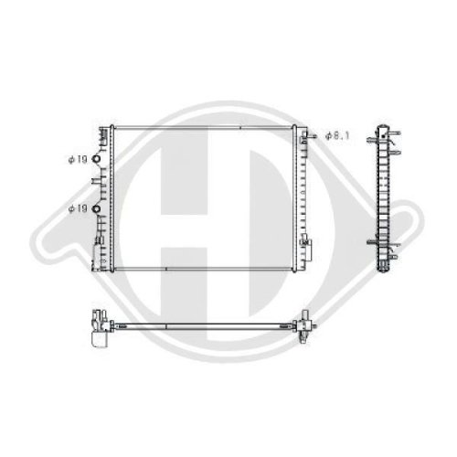 DIEDERICHS Radiateur, refroidissement du moteur DIEDERICHS Climate