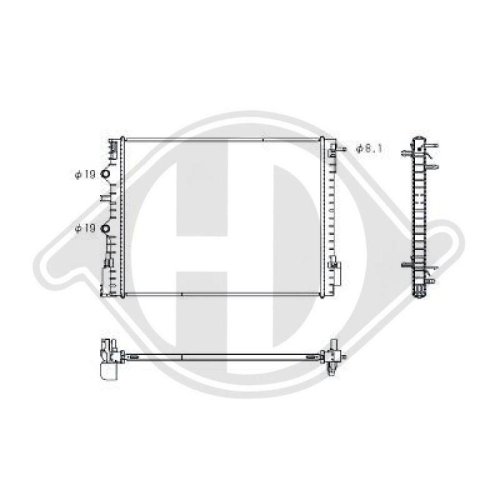 DIEDERICHS Radiateur, refroidissement du moteur DIEDERICHS Climate