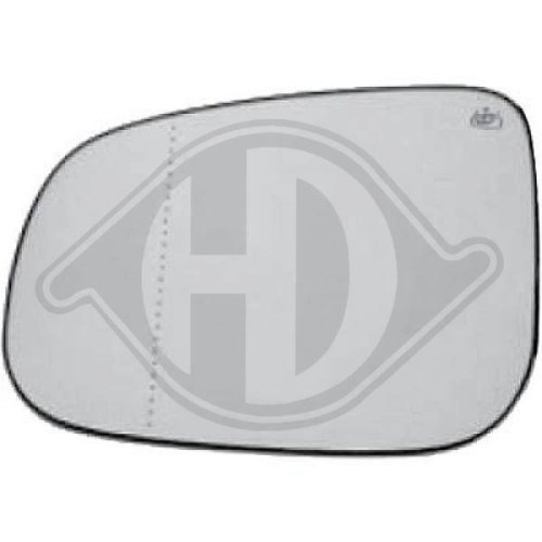 DIEDERICHS Mirror Glass, exterior mirror