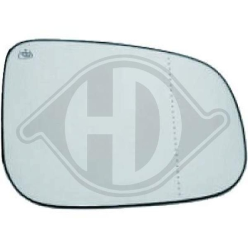 DIEDERICHS Mirror Glass, exterior mirror