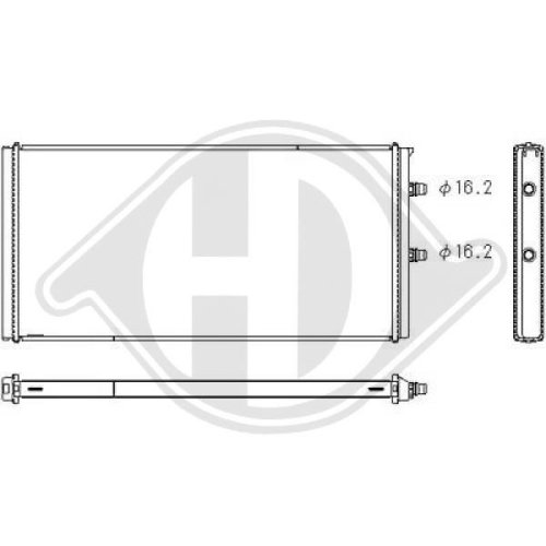 DIEDERICHS Radiator, engine cooling DIEDERICHS Climate