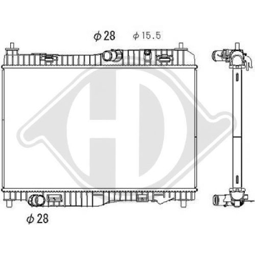 DIEDERICHS Radiador, refrigeración del motor DIEDERICHS Climate